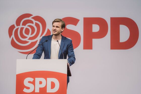 Robin Mesarosch auf der Landesvertreterversammlung der SPD in Göppingen. (Foto: Fionn Große)